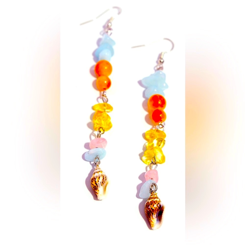 🧜🏻‍♀️🐚🧜 “GAME OF STONES” MULTI SHELL EARRINGS ~ PAPARAZZI❗️🧜🐚🧜🏻‍♀️